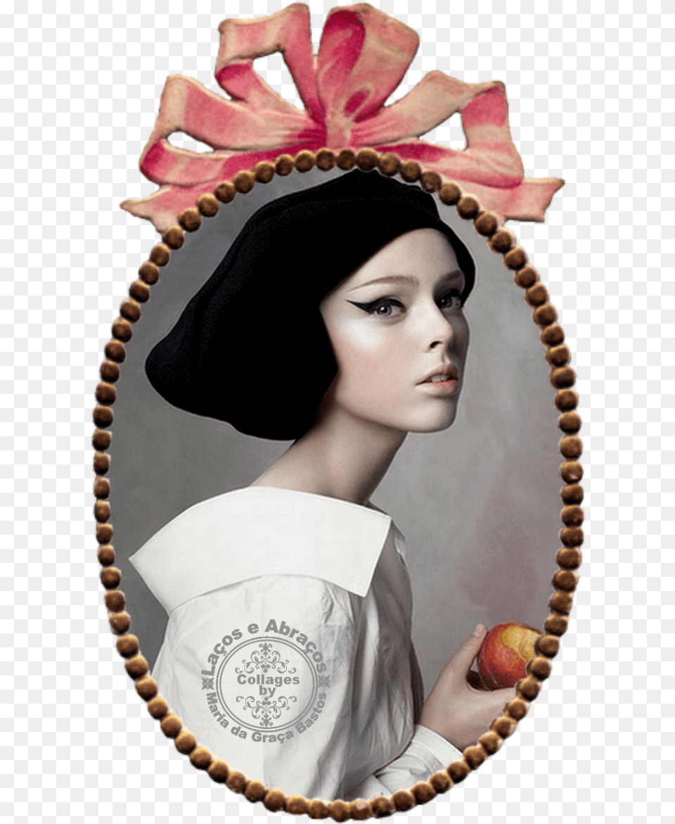 Moldura Oval Steven Meisel Coco Rocha, Head, Portrait, Clothing, Face Free Png