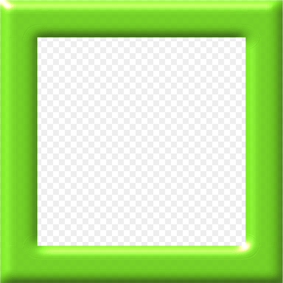 Moldura Quadrada Verde Claro, Green, Blackboard, Electronics, Screen Free Transparent Png