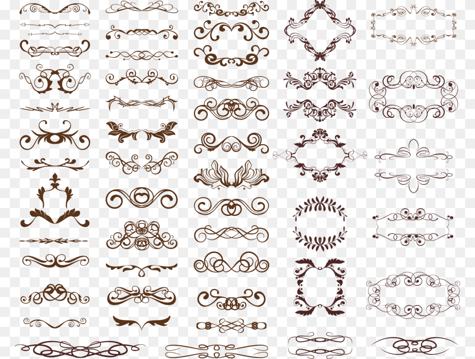 Molduras Diversas Minus Braso Convite Casamento Vetor, Pattern, Text Png