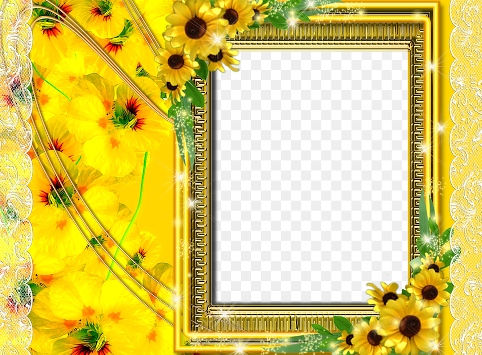 Molduras Floridas Para Fotos E Mensagens De Amor Frames Of Flower, Plant, Art, Floral Design, Graphics Free Transparent Png