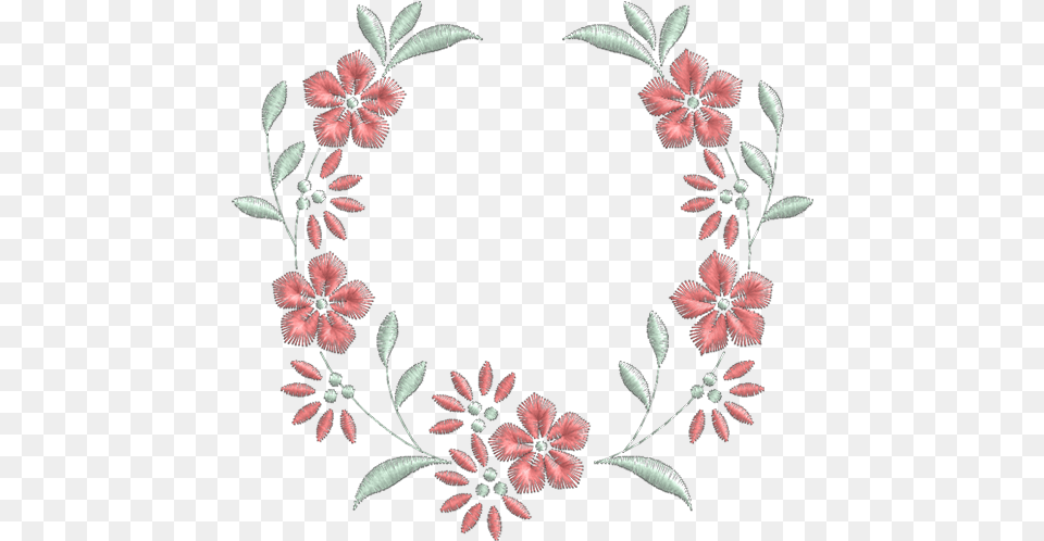 Molduras Molduras Bordados De Flores, Embroidery, Pattern, Plant, Art Free Png Download