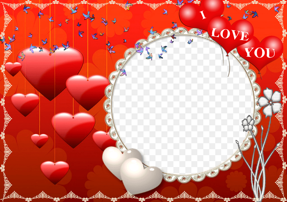 Molduras Para Montagens De Cartes E Fotos Enchei Vos Valentine Hearts Free Png