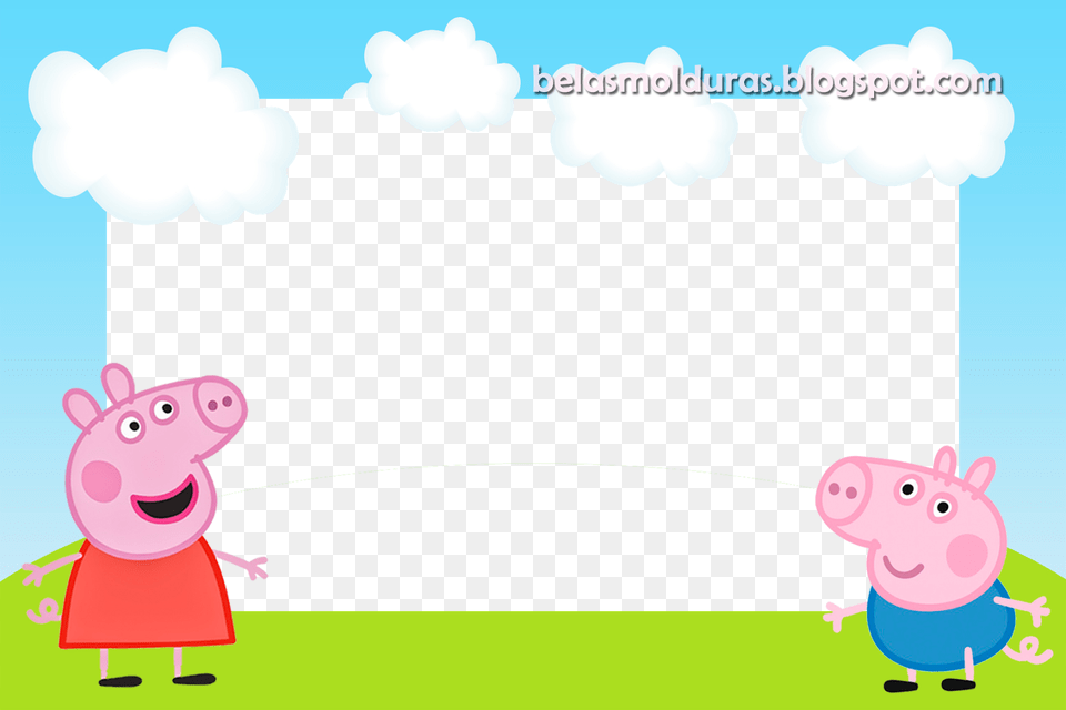 Molduras Peppa Pig E George Free Transparent Png