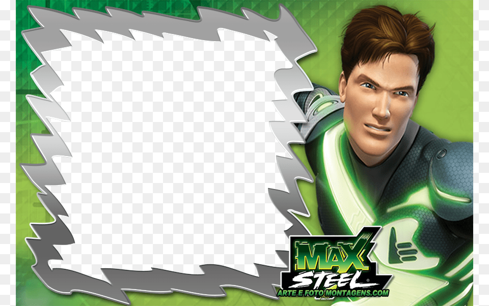 Molduras Personagens E L Hot Wheels Max Steel Max Steel, Green, Adult, Person, Man Free Png