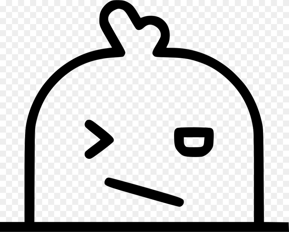 Mole Angry Wink Face Fictional, Stencil, Bag, Smoke Pipe Free Transparent Png