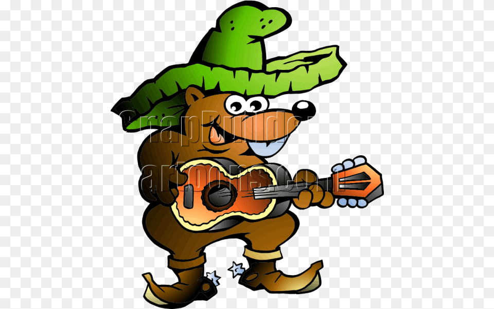 Mole Playing Guitar Poul Carlsen Tegning, Baby, Person Free Png Download