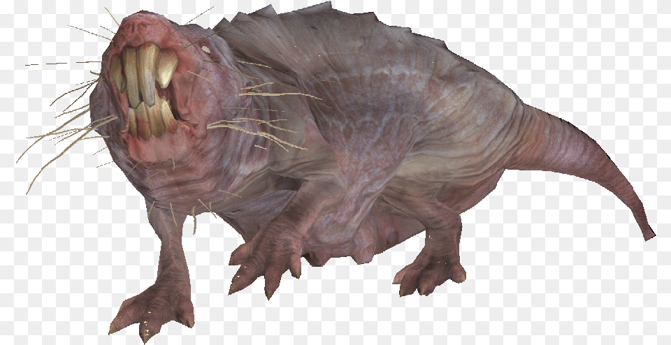 Mole Rat From Fallout, Animal, Dinosaur, Reptile, Mammal Free Png Download