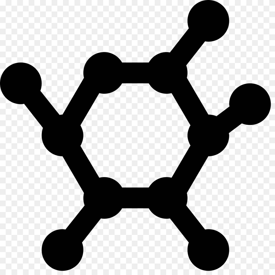 Molecule Icon, Gray Png Image