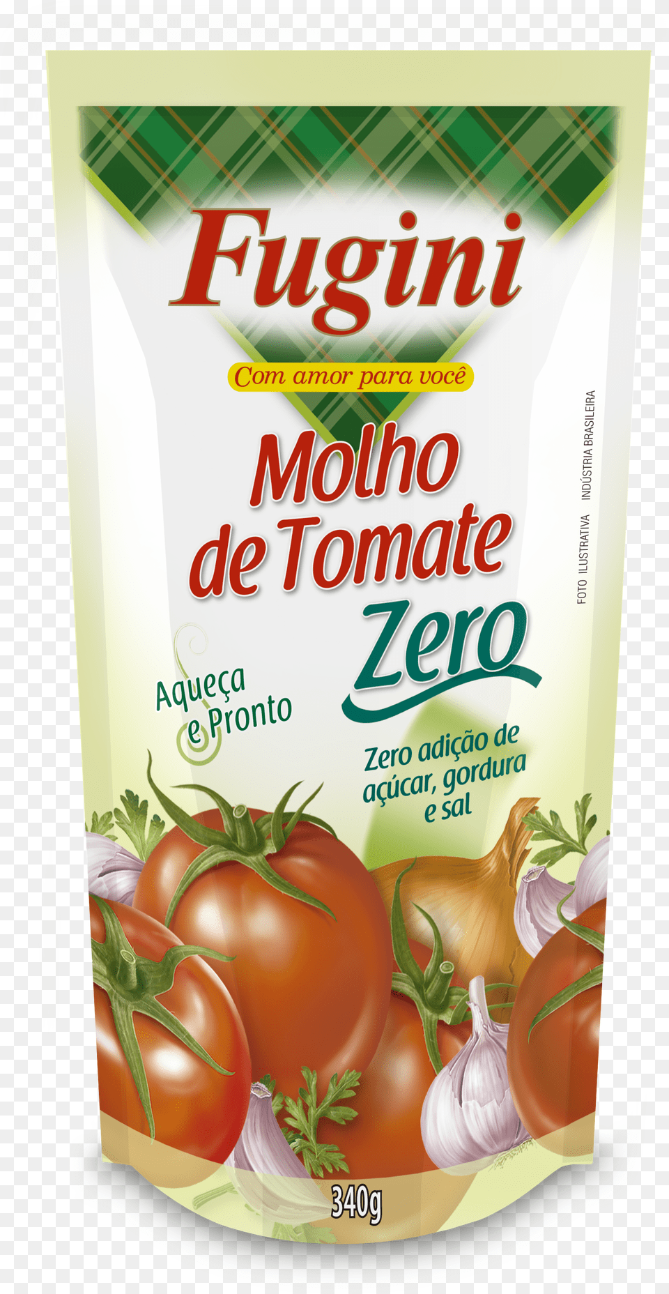 Molho De Tomate Zero Fugini Molho De Tomate Sache, Advertisement, Food, Plant, Produce Png Image