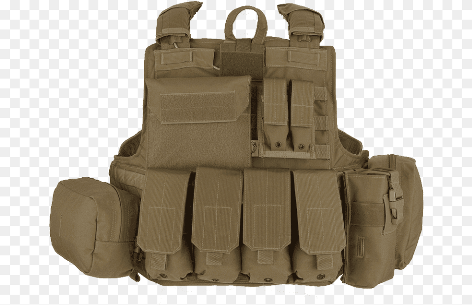 Molle Tactical Bulletproof Vest Flyye Force Recon Vest With Pouch Set Ver Mar, Clothing, Lifejacket, Bag Png Image