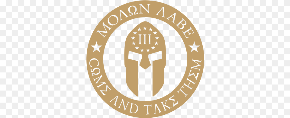 Molon Labe Come And Take Them Emblem, Logo, Adult, Wedding, Person Png