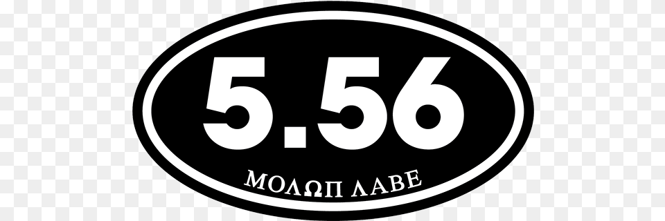 Molon Labe Decal Black Dot, Disk, Oval, Number, Symbol Free Png Download