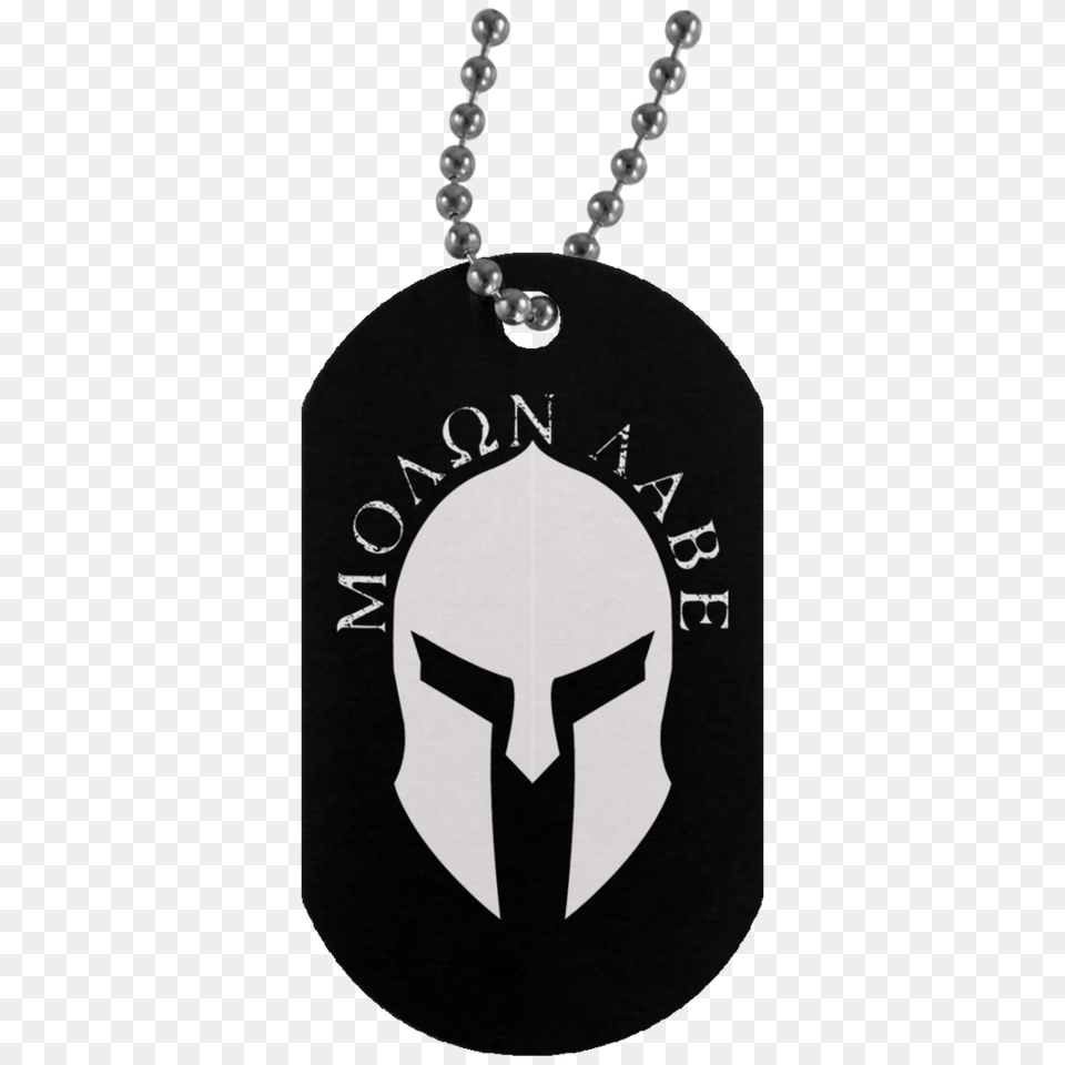 Molon Labe Dog Tags Warrior Code, Accessories, Jewelry, Necklace, Pendant Png Image