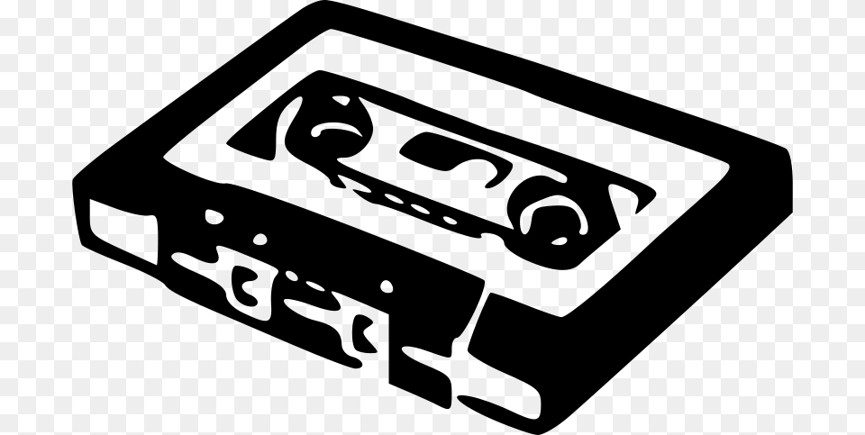 Molumen Audio Cassette, Gray Free Png