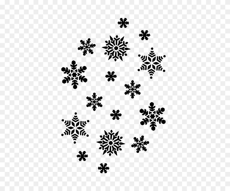 Molumen Snowflakes, Gray Free Png Download