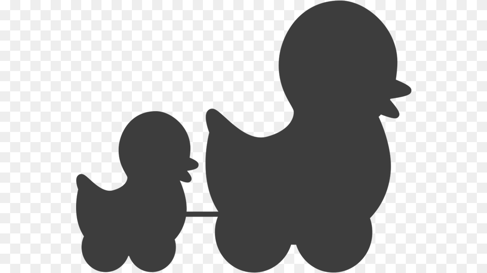 Mom And Baby Duck Wall Decal Easy Decals Wall Decal, Silhouette, Person Free Png