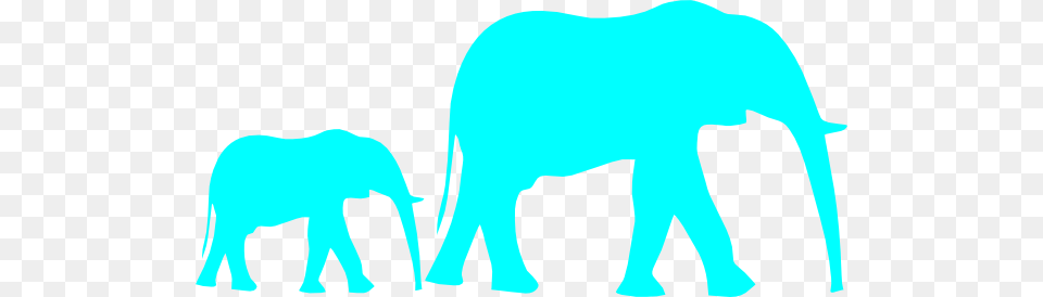 Mom And Baby Elephant Blue Clip Art, Animal, Mammal, Wildlife, Bear Png Image