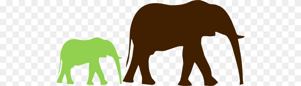 Mom And Baby Elephant Clip Art, Animal, Mammal, Wildlife Png Image