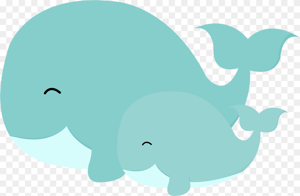 Mom And Baby Whale Clipart, Animal, Mammal, Fish, Sea Life Png