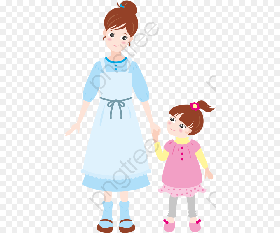 Mom And Son Clipart Imagen Madre E Hija Para Descargar, Child, Female, Girl, Person Free Png