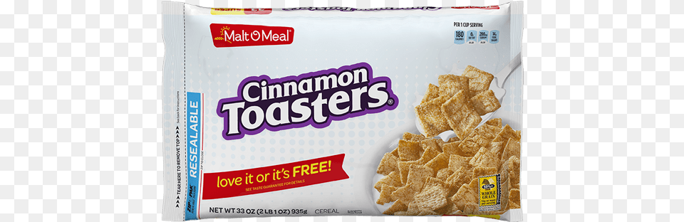 Mom Cinnamon Toasters 33 Oz Malt O Meal Cinnamon Toasters, Bread, Cracker, Food, Snack Png Image