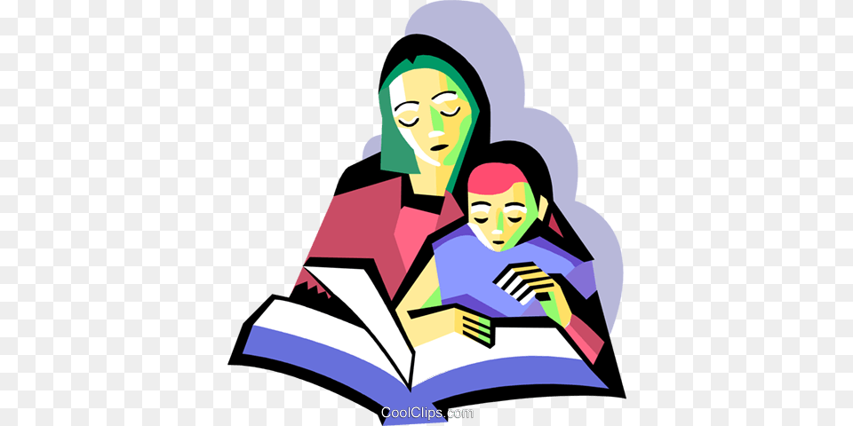 Mom Clipart, Reading, Person, Art, Baby Free Png