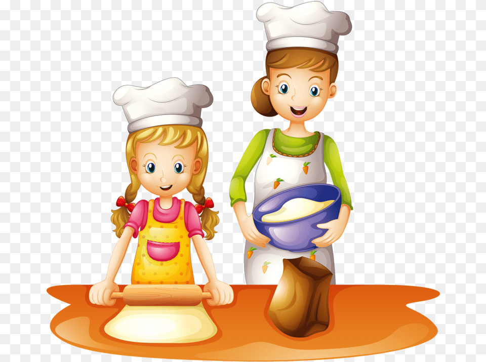 Mom Cooking Activities Of A Mother, Figurine, Baby, Person, Face Free Transparent Png