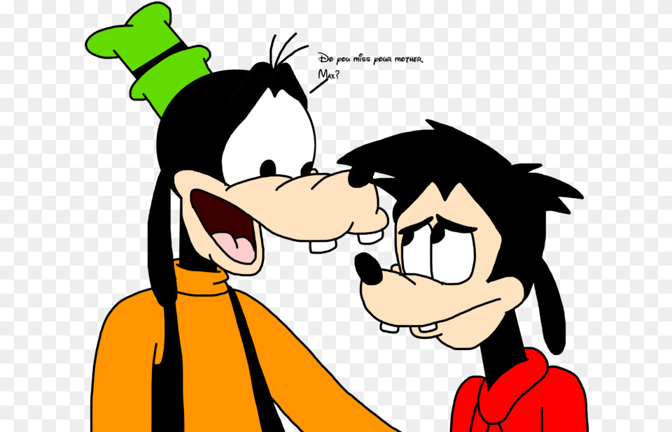 Mom Drawing Miss You Max Goof Mom, Cartoon, Person, Face, Head Free Transparent Png