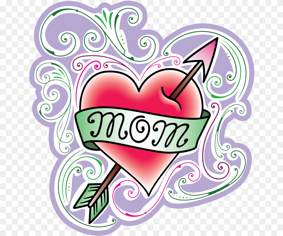 Mom Heart Tattoo Red Handed Fpg Wheelchairwalker Bag Heart, Art, Graphics, Dynamite, Pattern Png
