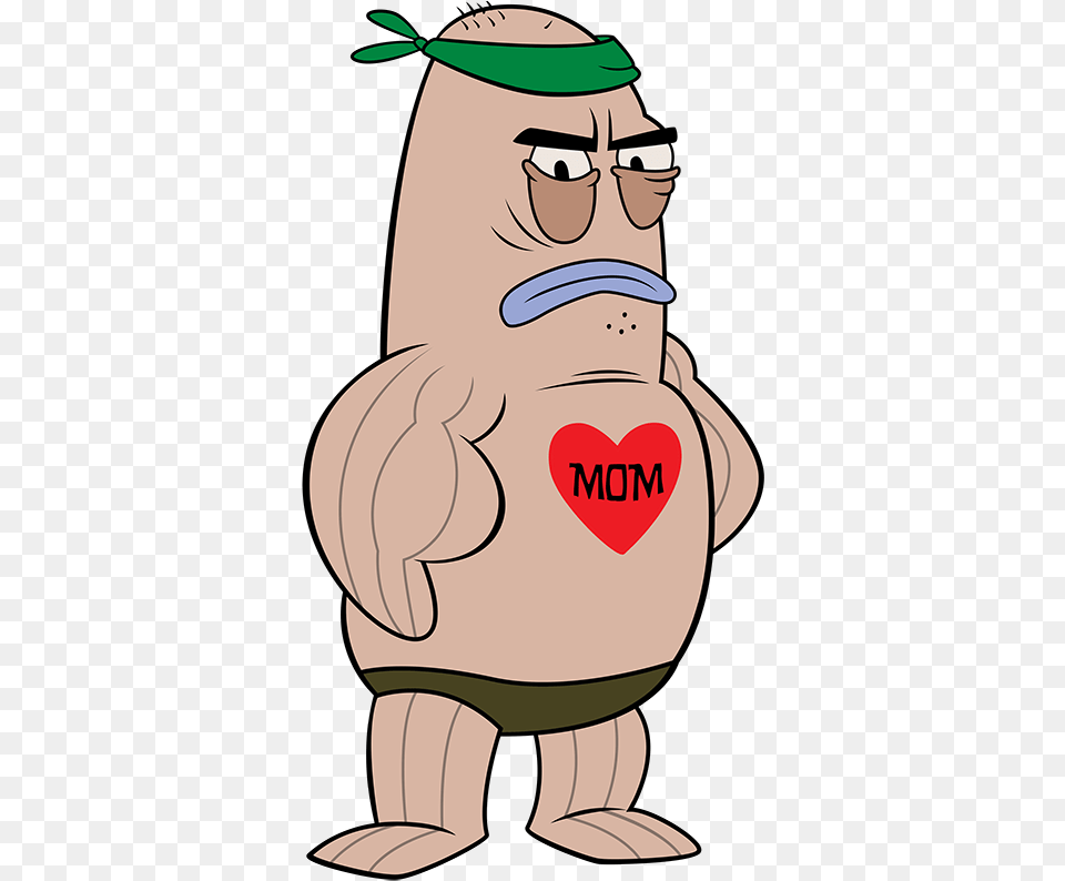 Mom Heart Tattoo Spongebob, Baby, Person, Cartoon Png Image