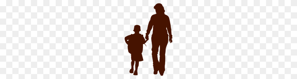 Mom Holding Kid Family Silhouette, Body Part, Hand, Person, Adult Free Png Download