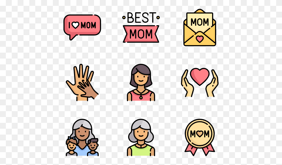 Mom Icon Packs, Book, Publication, Comics, Baby Free Png