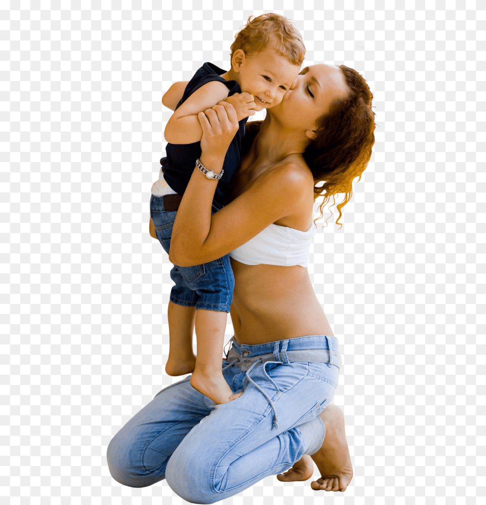 Mom Kisses A Son Image For Quotes Birthday Wishes For Son, Jeans, Clothing, Pants, Body Part Png