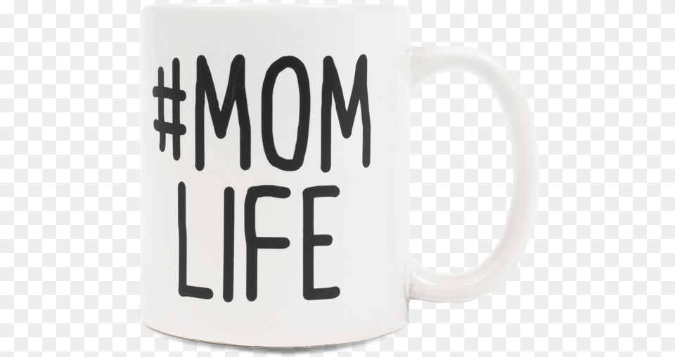 Mom Life White Mug Beer Stein, Cup, Beverage, Coffee, Coffee Cup Free Transparent Png