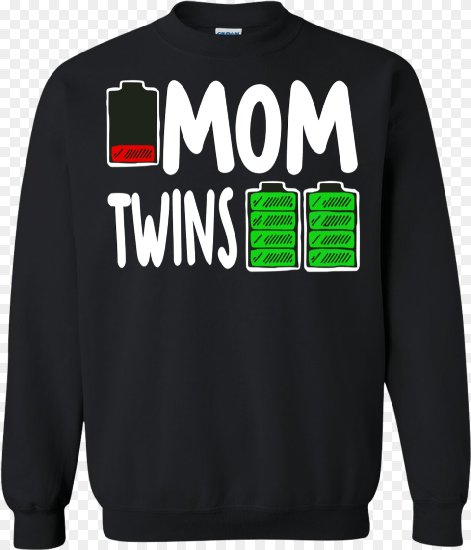 Mom Low Battery Twins Full Charge Shirt Sweatshirt, Clothing, Knitwear, Sweater, Hoodie Png Image