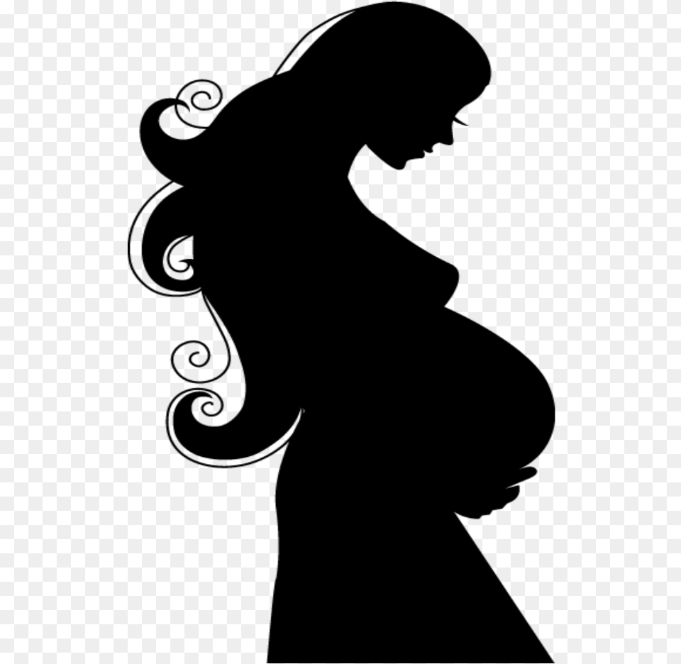 Mom Pregnant Pregnancy Silhouette Woman Baby Background Pregnant Woman Clipart, Gray Free Transparent Png