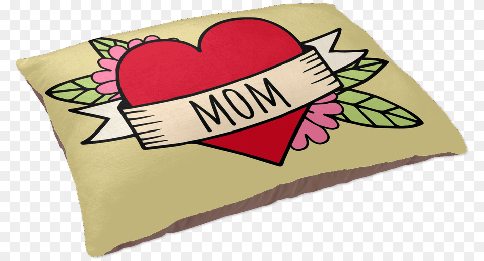 Mom Tattoo Dog Bed Cushion, Home Decor, Pillow Free Png Download