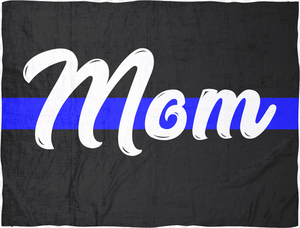 Mom Thin Blue Line Blanket Black Calligraphy, Logo, Text Free Transparent Png