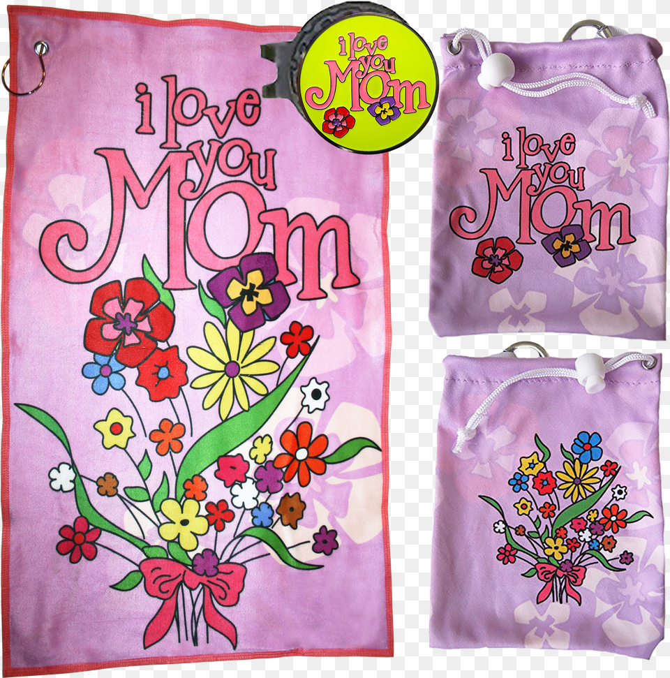 Mom U0026 Dad Bundle 04 Includes Towel Tee Bag Tees I Love Mom Ball Marker U0026 Hat Clip Free Png Download