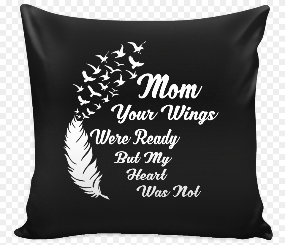 Mom Your Wings Were Ready Pillow Cover Corgi Glitter, Cushion, Home Decor, Animal, Bird Free Png