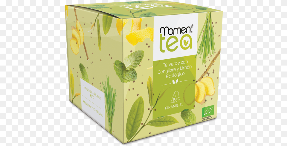 Moment Tea T Verde Con Jengibre Y Limn Ecolgico Tea, Herbal, Herbs, Plant, Beverage Png Image