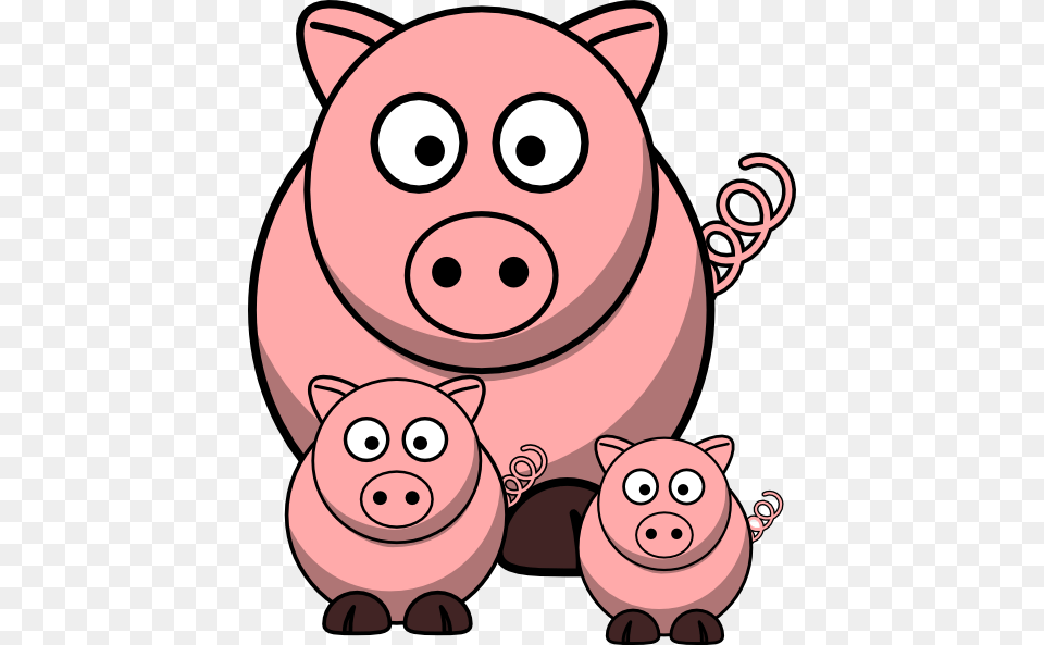 Momma Pig With Baby Pigs Clip Art For Web, Animal, Bear, Mammal, Wildlife Free Png