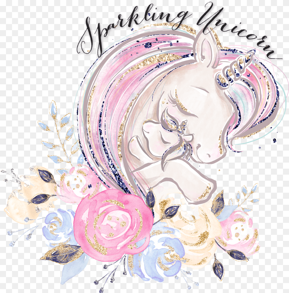 Mommy And Baby Unicorn Clipart, Art, Floral Design, Graphics, Pattern Free Transparent Png