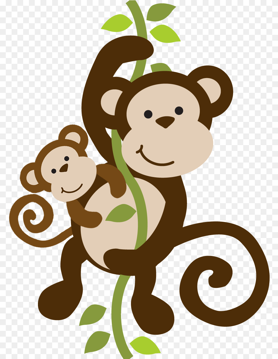 Mommy Clipart Baby Monkey Jungle Safari Animals, Animal, Bear, Mammal, Wildlife Free Png