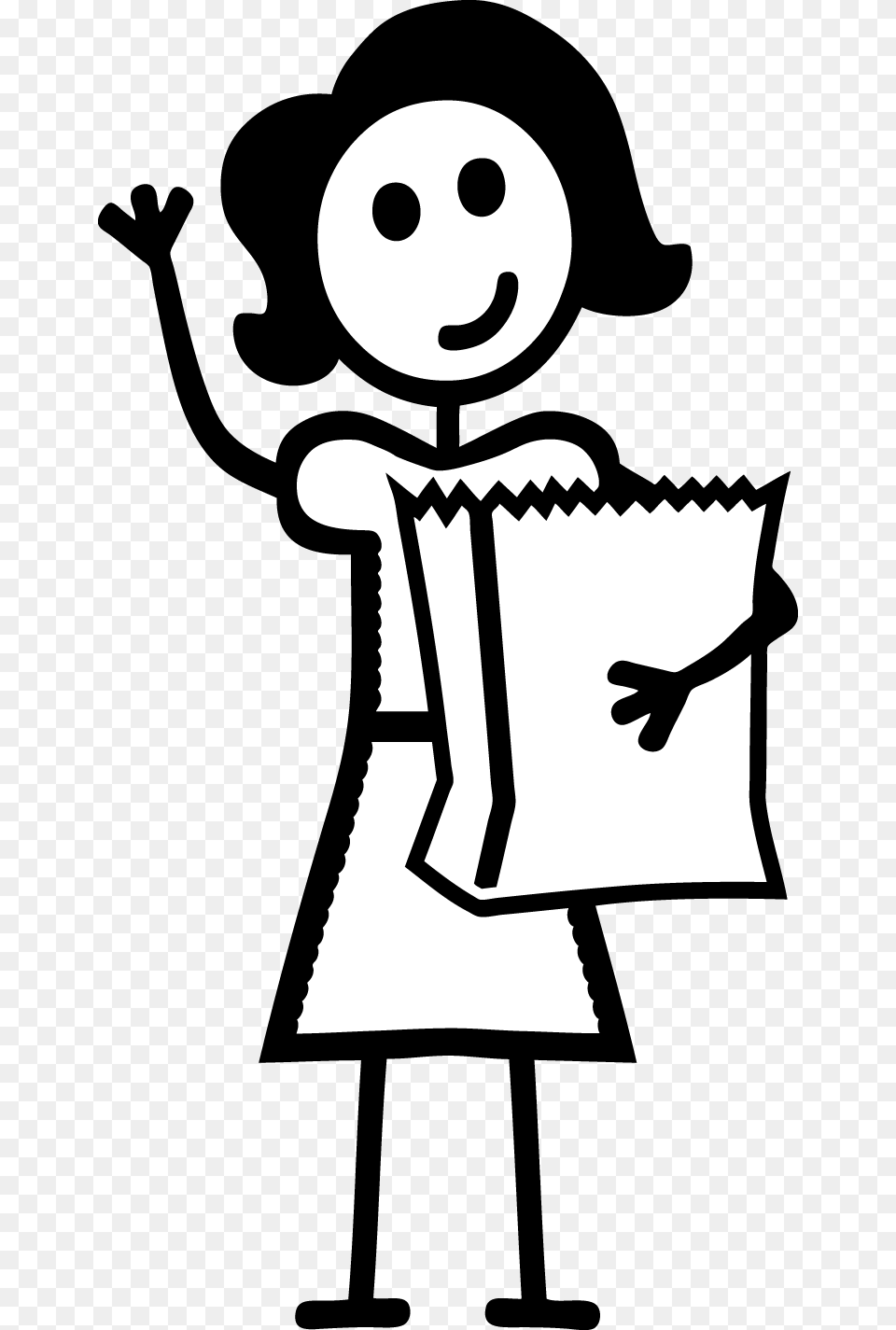 Mommy Clipart Stick Figure, Stencil, Performer, Person Free Png