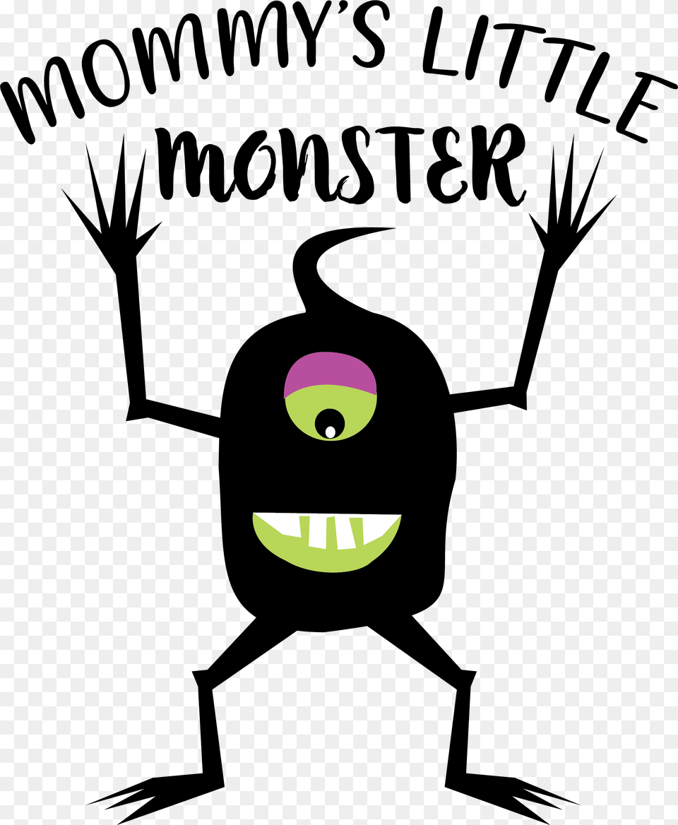 Mommy S Little Monster Fall Halloween Graphic Example Illustration, Stencil, Animal, Kangaroo, Mammal Free Png