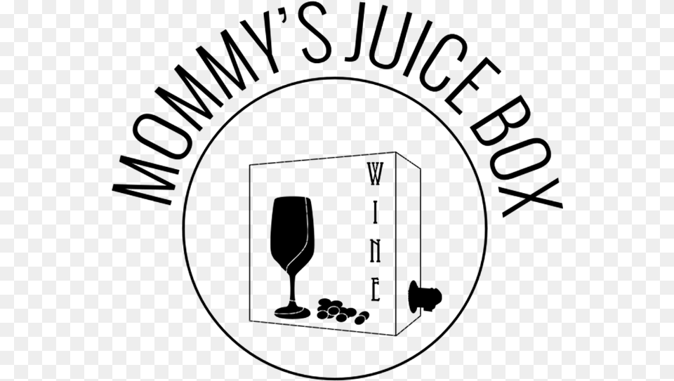 Mommys Juice Box Wine Glass, Gray Png Image