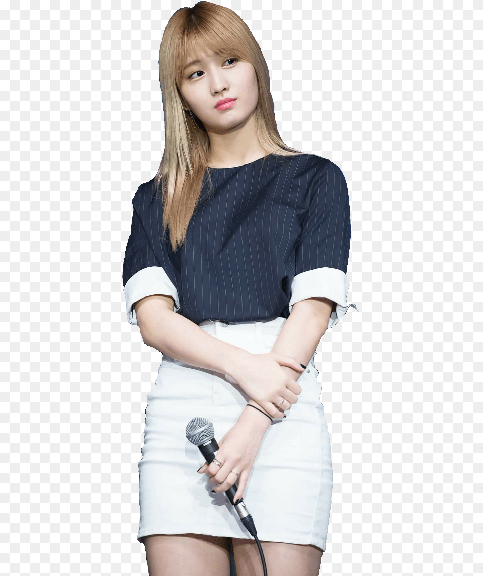 Momo, Blouse, Clothing, Microphone, Electrical Device Free Png Download