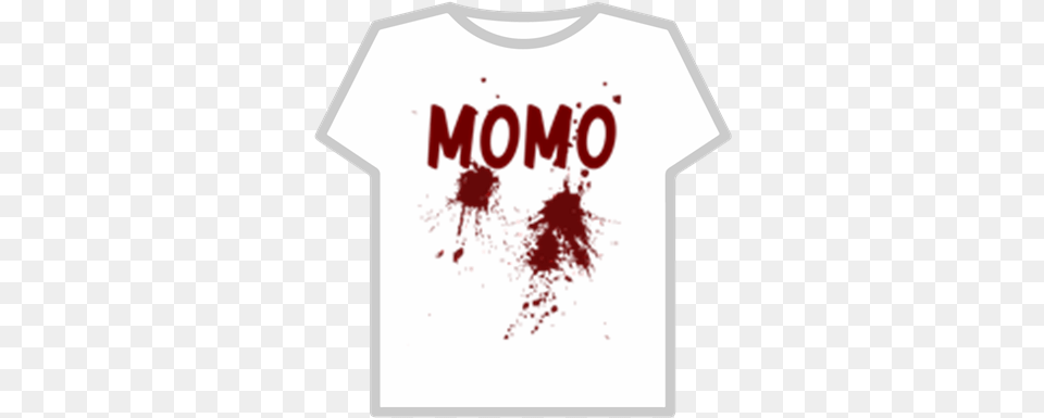 Momo T Shirts Para Roblox Con Sangre, Clothing, Stain, T-shirt Free Png