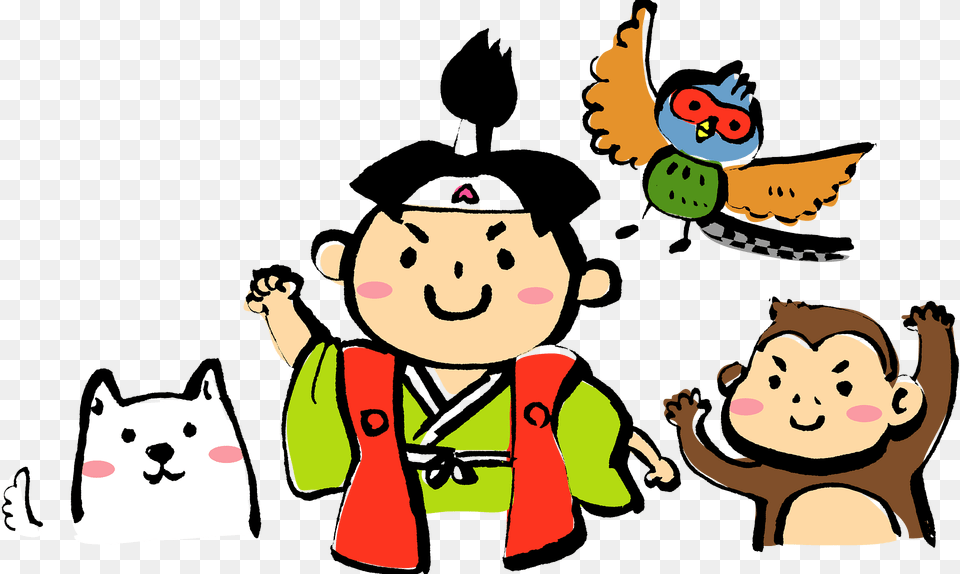 Momotaro Japanese Folklore Clipart, Baby, Cartoon, Person, Face Free Png Download